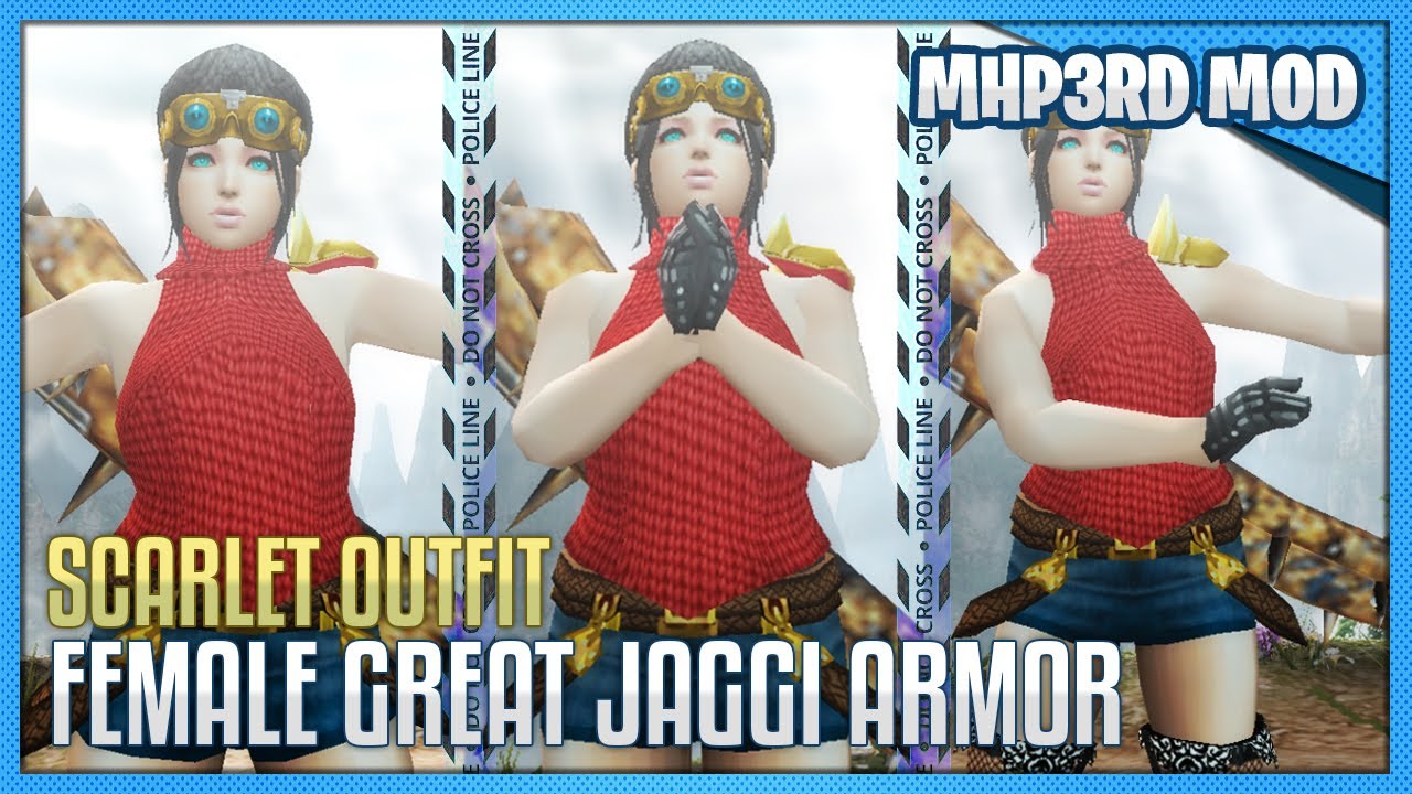 G.JAGGI INTO SCARLET OUTFIT BY @zealedzeal @zealedzelator  | MHP3RD