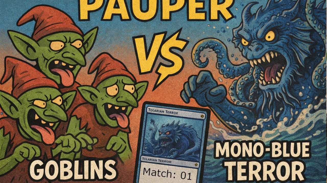 Se 01 - Ep 003 - Pauper - 🔥 Mono R Goblins vs Mono U Terror | Velocità contro il Terrore di Tolarian