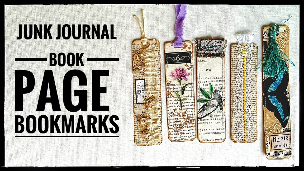 Junk Journal — закладки для страниц книг