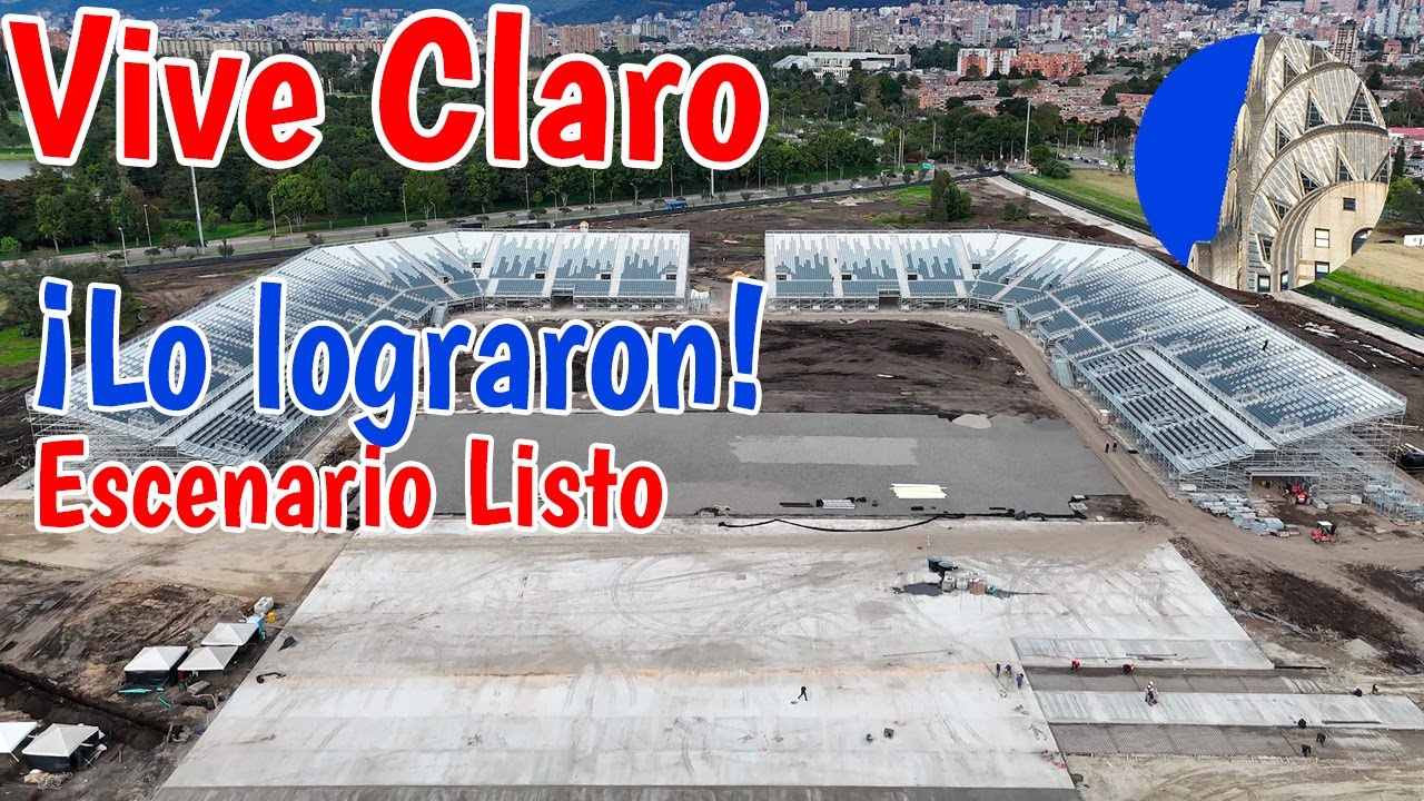 Vive Claro logró instalar el escenario completo a tiempo