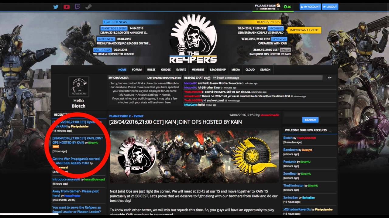 Re4pers Forum Guide