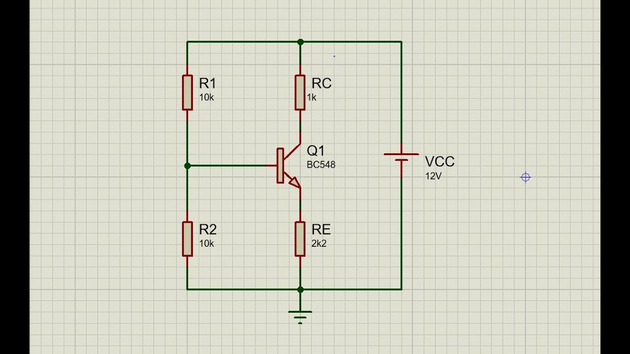 Cómo calcular el Punto Q en transistores BJT | Método con divisor de tensión