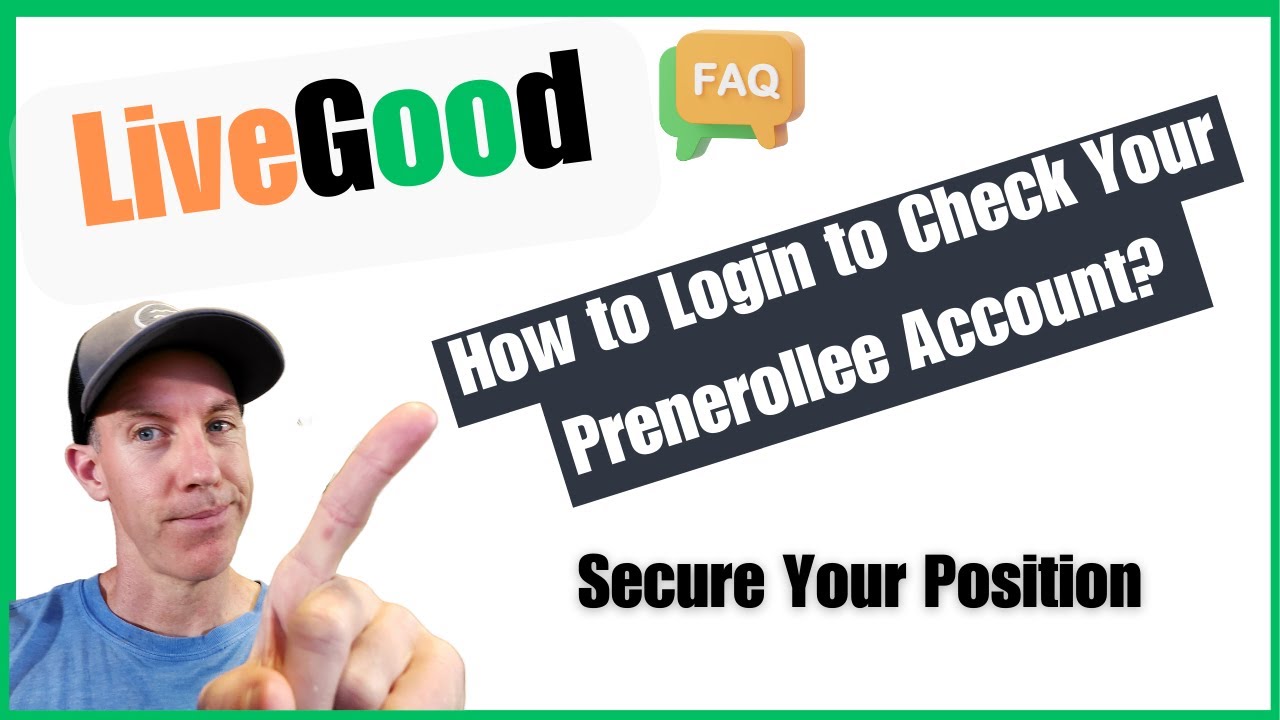 LiveGood: How to Login as a Pre-enrollee (Username or Password Help)