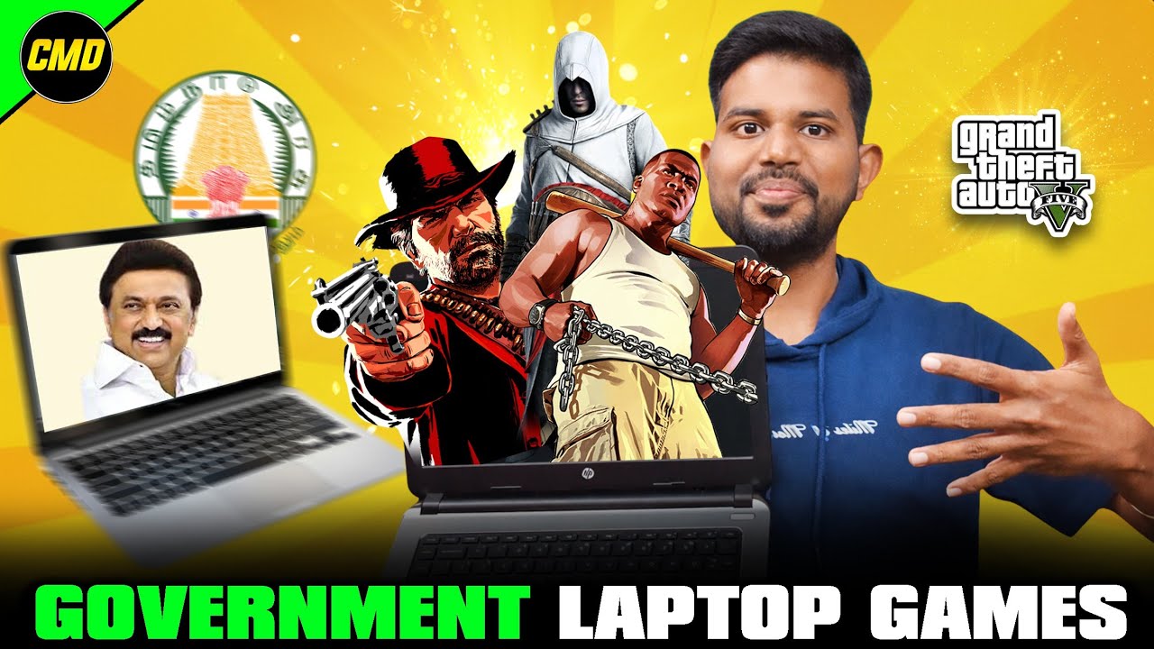 Top 5 Best Games For New Government Laptop | Playing GTA 5 In Government Laptop 😱 | Tamil Infact Cmd