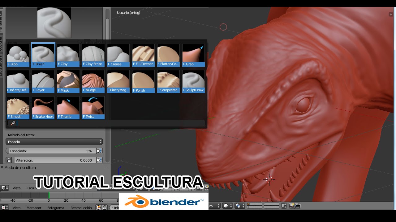 tutorial blender escultura con modificador multires