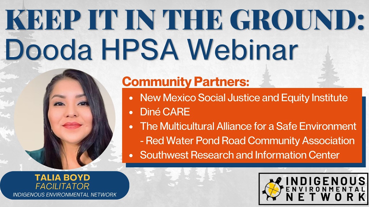 🔴LIVE: KEEP IT IN THE GROUND - Dooda HPSA Webinar