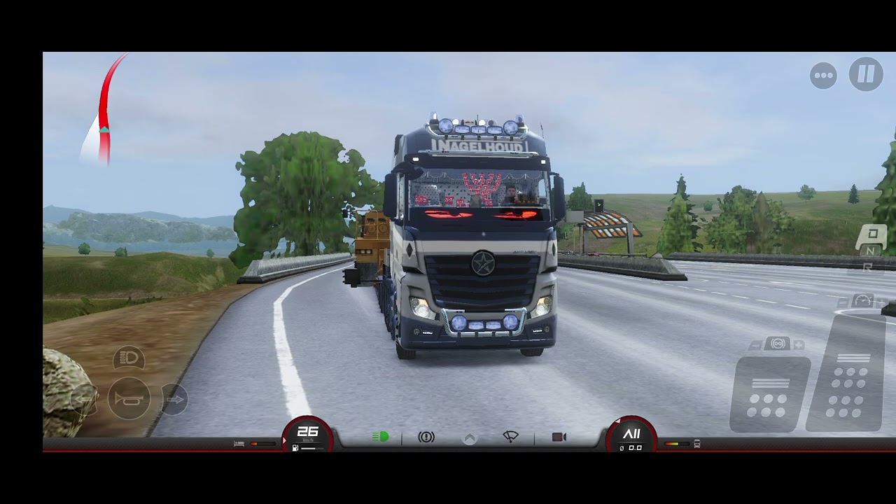 TOE3/STUTTGART & MILANO/TRANSPORTANDO CHASIS DE CAMIÓN MINERO/CAMIÓN MERCEDES BENS NOVO ACTROS final