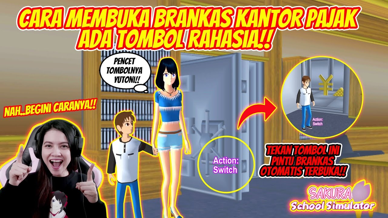 BRANKAS DI KANTOR PAJAK BISA DIBUKA!! ADA TOMBOL RAHASIANYA!! SAKURA SCHOOL SIMULATOR - PART 231