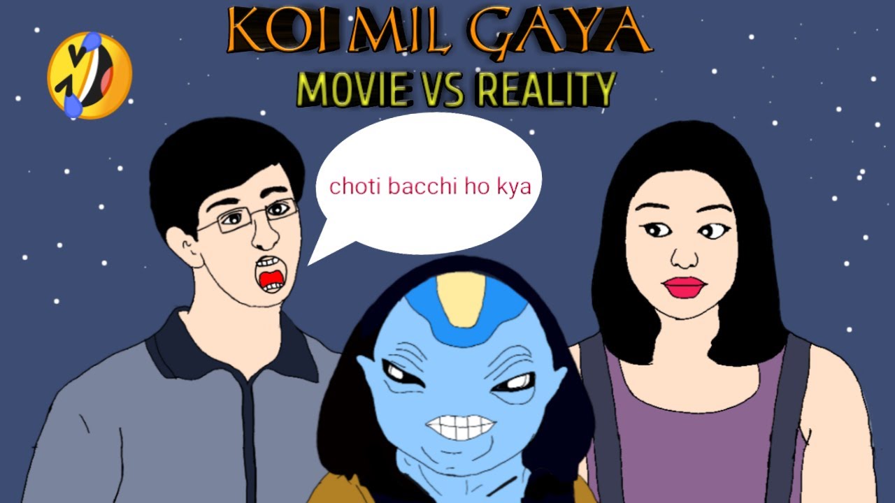 Koi Mil Gaya | Movie vs Reality | Funny spoof |2D Animation | Hrithik | Priety ,Jadoo | AnimatorGuru