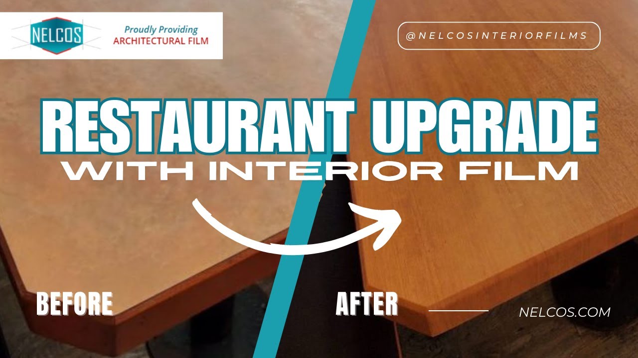 Refinishing Wood Tables | Hanwoori Restaurant Upgrade | Bodaq Vinyl Film Installation with Nelcos