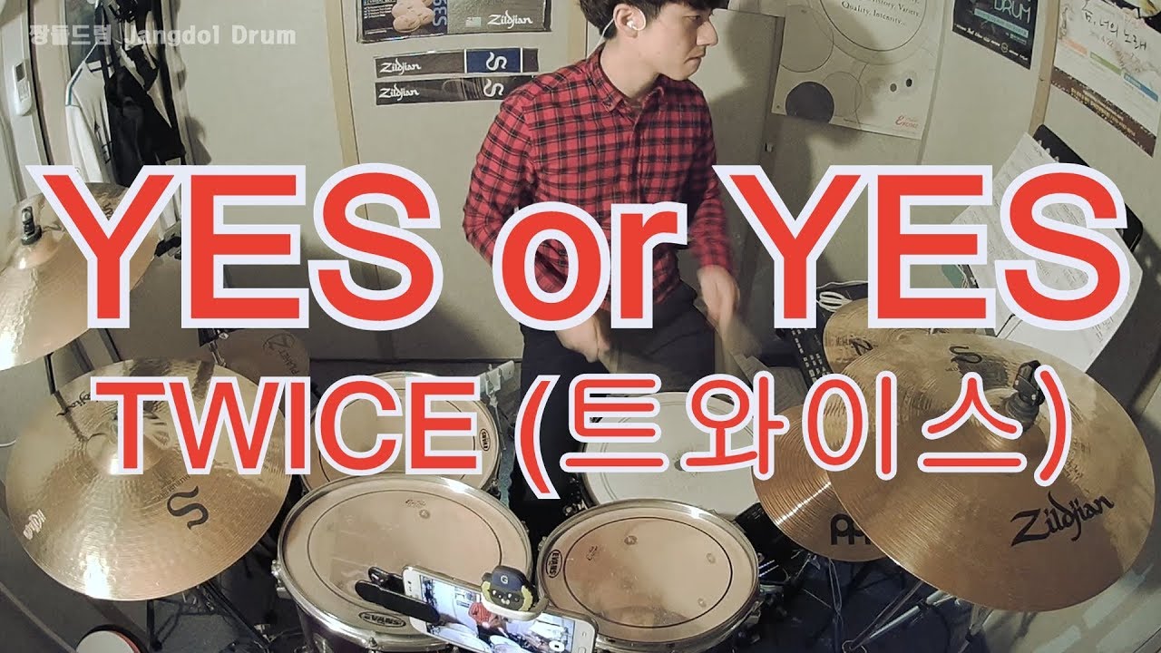 TWICE(트와이스)-YES or YES / 짱돌드럼 Jangdol Drum (드럼커버 Drum Cover, 드럼악보 Drum Score)