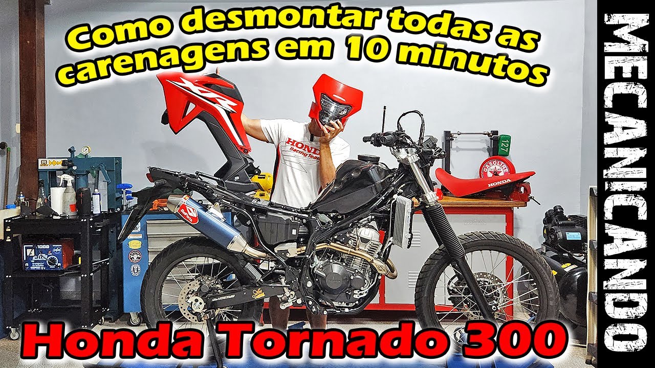 HONDA TORNADO 300 - COMO DESMONTAR TODAS AS CARENAGENS EM 10 MINUTOS - MECANICANDO