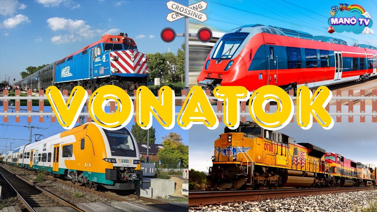 Vonatok - Vonatok gyerekeknek. Ismerd meg a vonatok varázslatos világát #vonat #train #trains