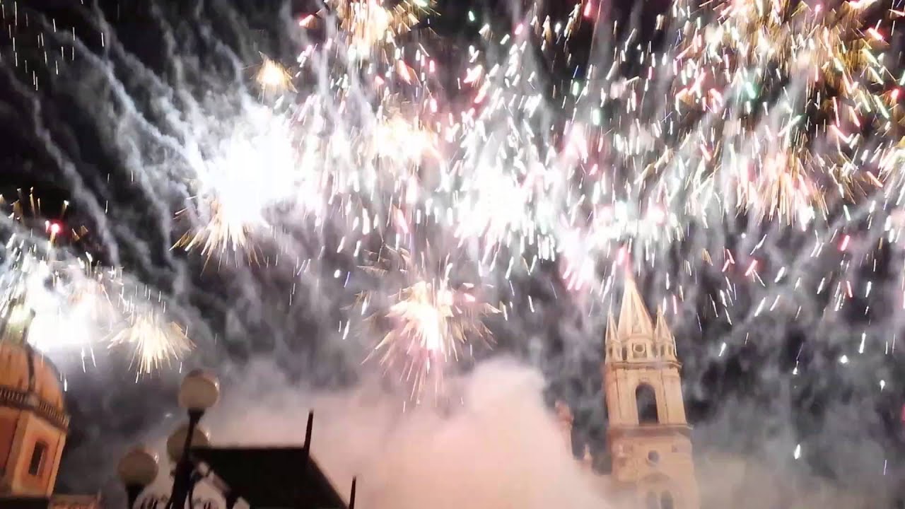 FESTA SAN SEBASTIANO ACIREALE 20 GENNAIO SPETTACOLO PIROTECNICO