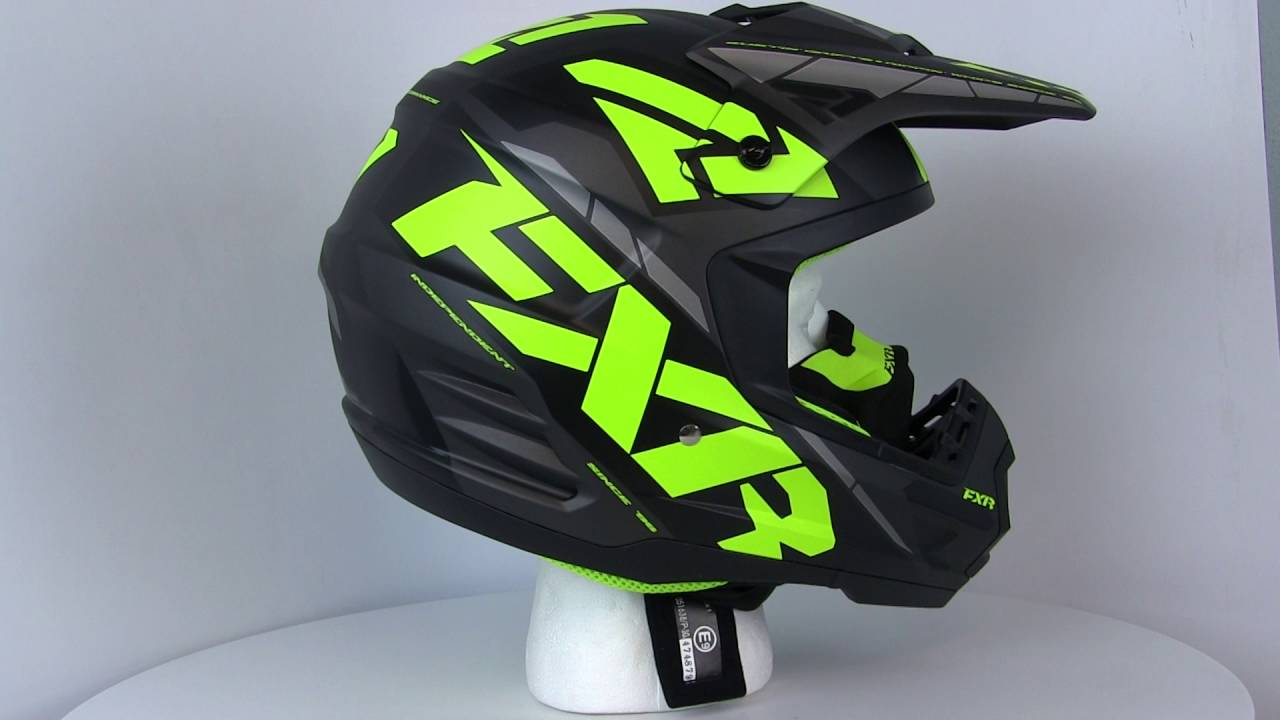 2017  FXR Torque Core Mens Snowmobile Helmets 360 Degree Spin