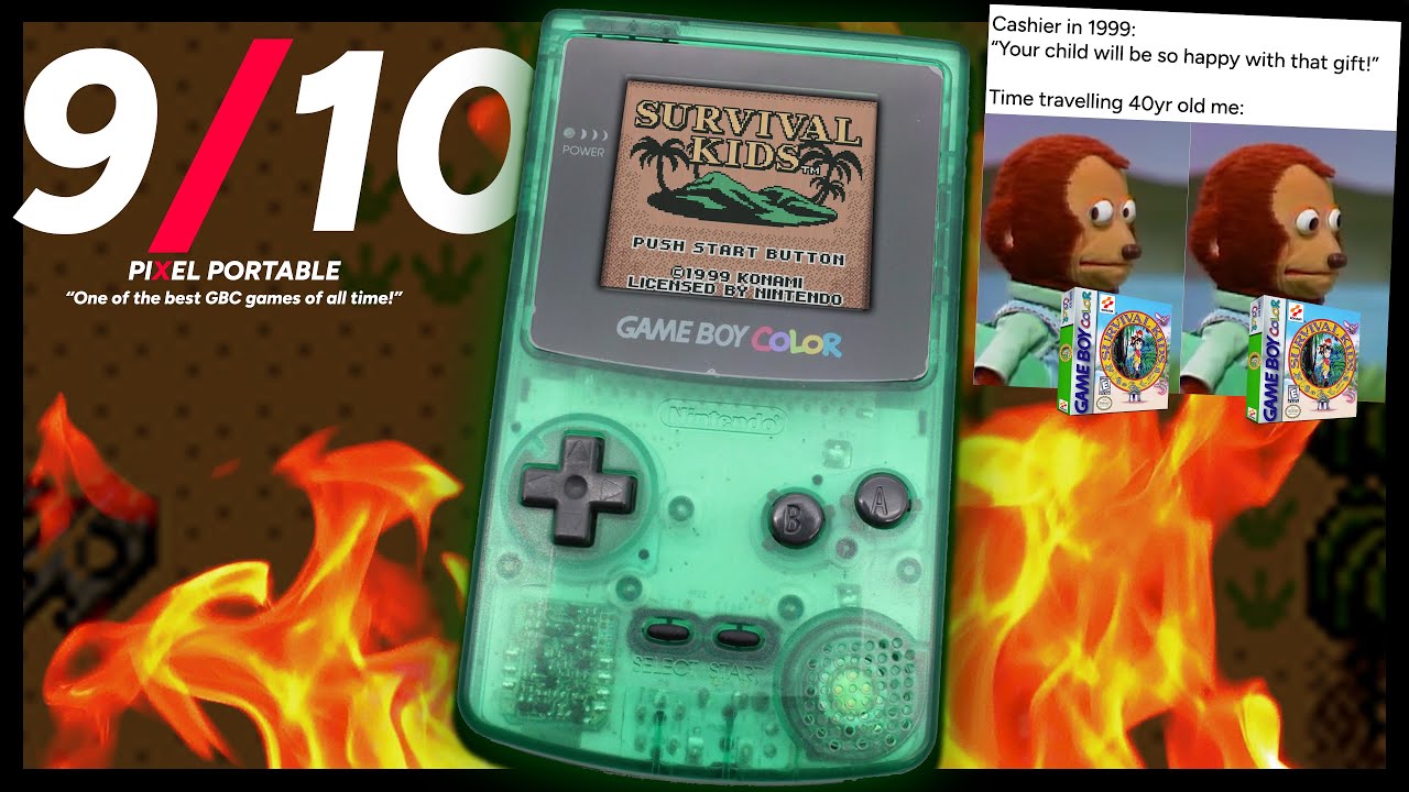 This gameboy color game is such a vibe!! (Survival Kids Review | GBC | 1999)