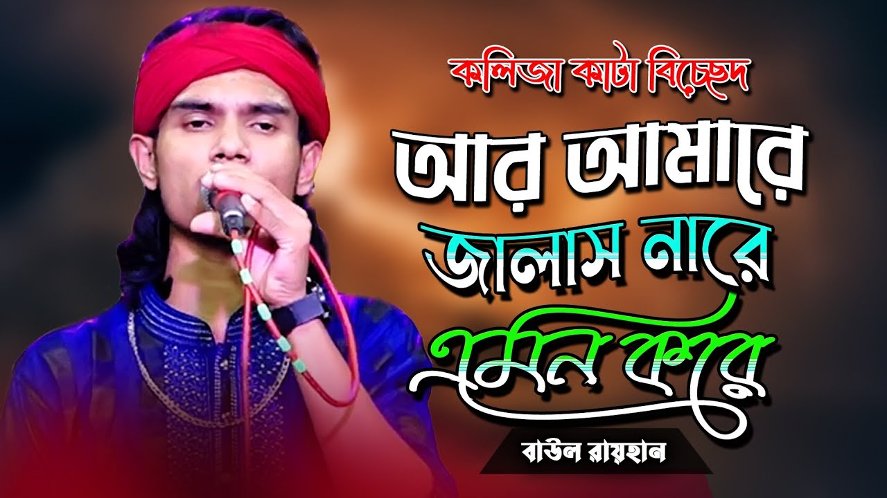 আর আমারে জালাস নারে এমন করে বেশি জালা দিলে আমি যাবো মরে | বাউল রায়হান