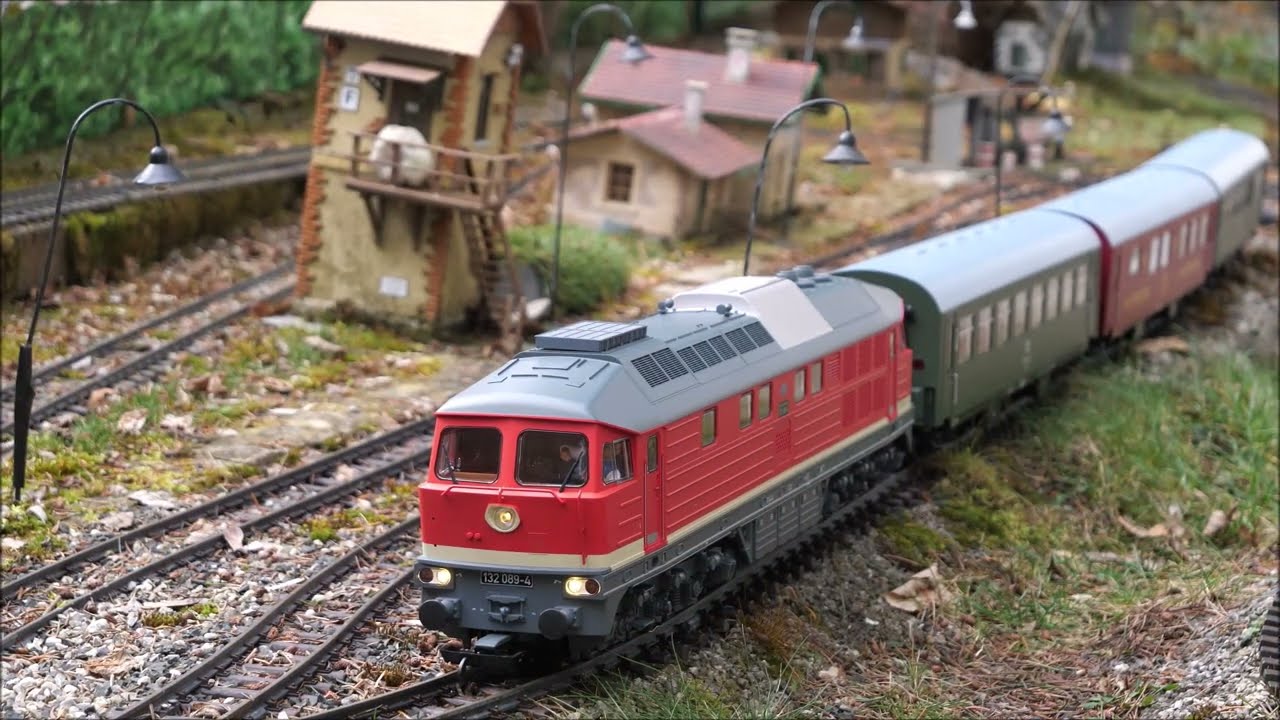 BR 132 mit Rekowagen   Piko G   Gartenbahn   gardenrailway