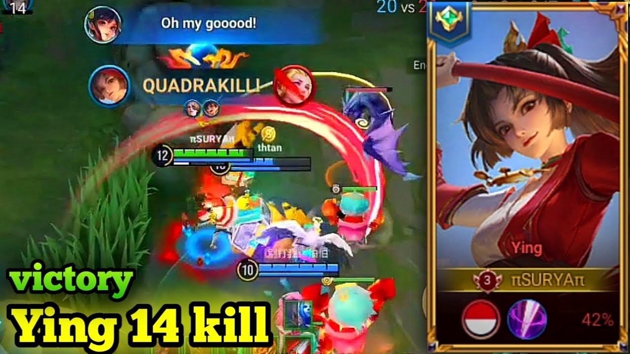 HONOR OF KINGS - Ying Is Very Fun and Overpowered! [14 KILL]