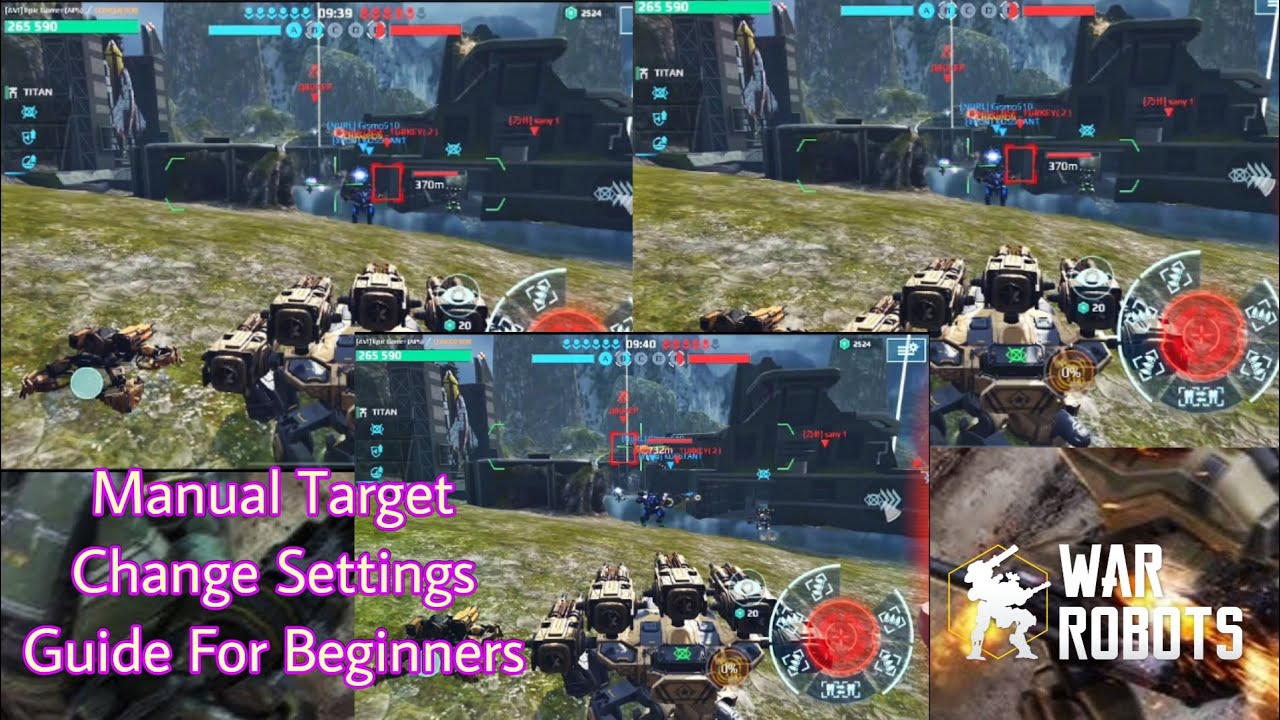 Manual Target Change Settings Guide For Beginners #warrobots #wr #warrobotsgameplay