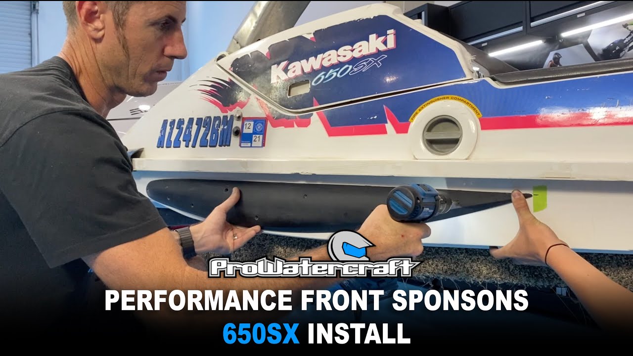 650 SX performance front sponson install