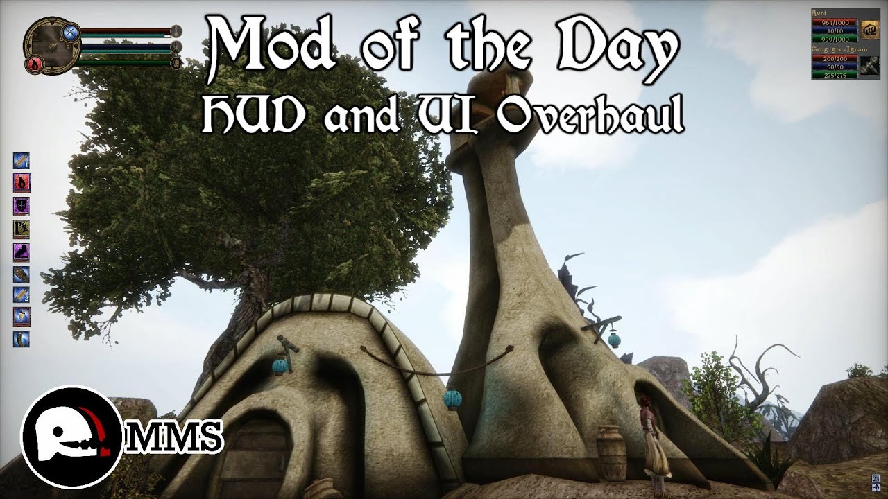 Morrowind Mod of the Day - UI and HUD Overhaul Showcase