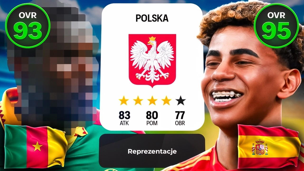 🇵🇱 REPREZENTACJA POLSKI ale dodaję po 1 TALENCIE z każdego KRAJU aż wygram MISTRZOSTWA ŚWIATA! 🇵🇱