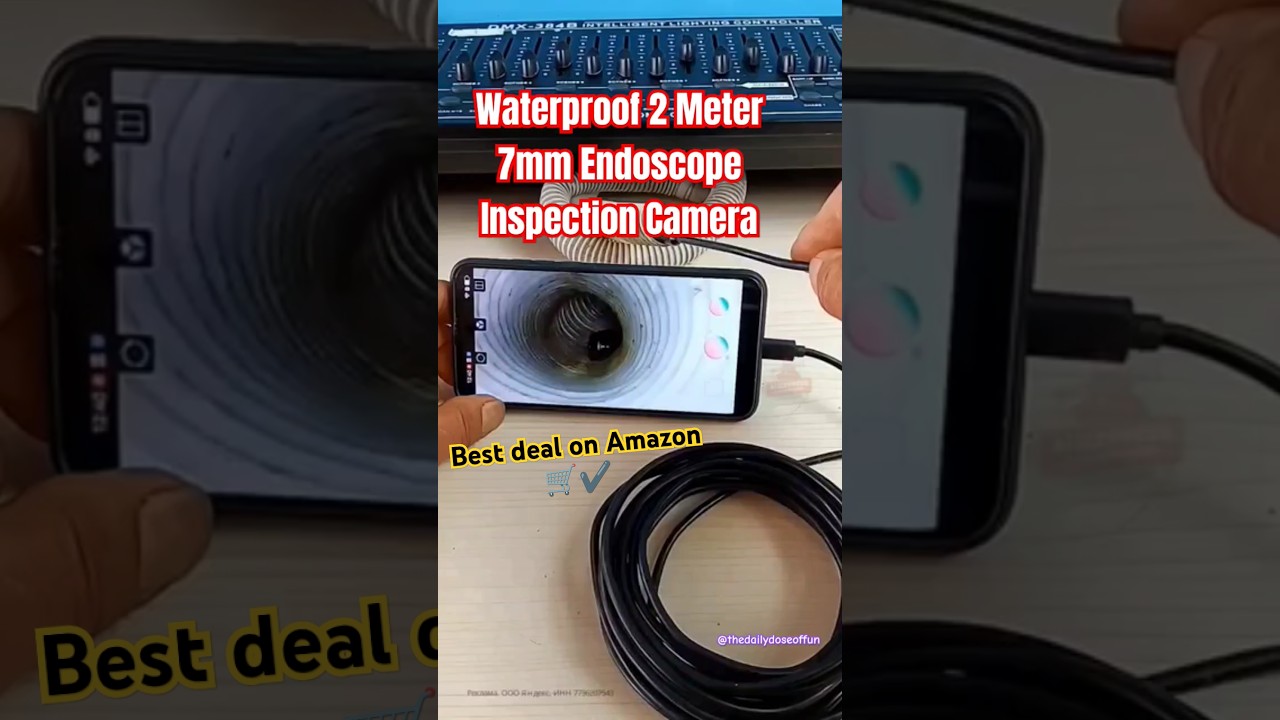 Waterproof Endoscope Inspection Camera 💯😍 #shorts #gadgets #amazon #endoscopy