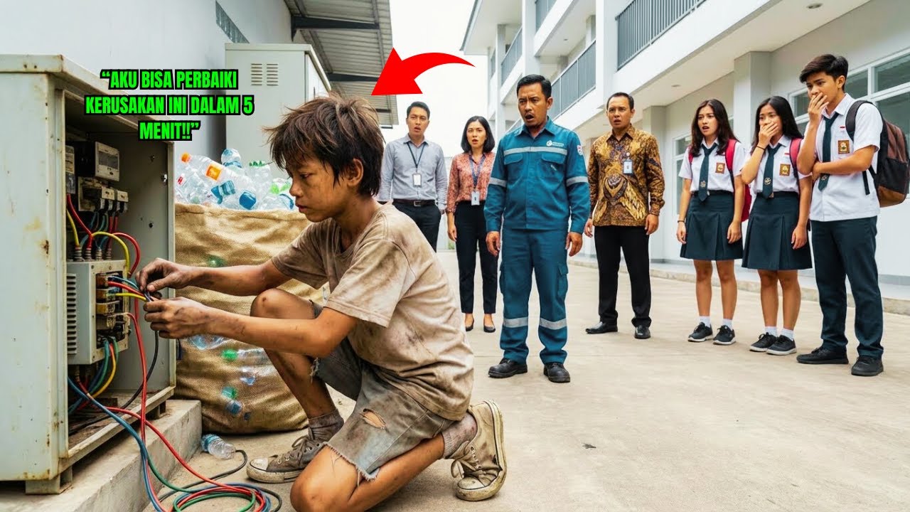 BOCAH MISKIN INI DENGAN MUDAH PERBAIKI KERUSAKAN LISTRIK YANG MEMBUAT TEKNISI AHLI MENYERAH, LALU..