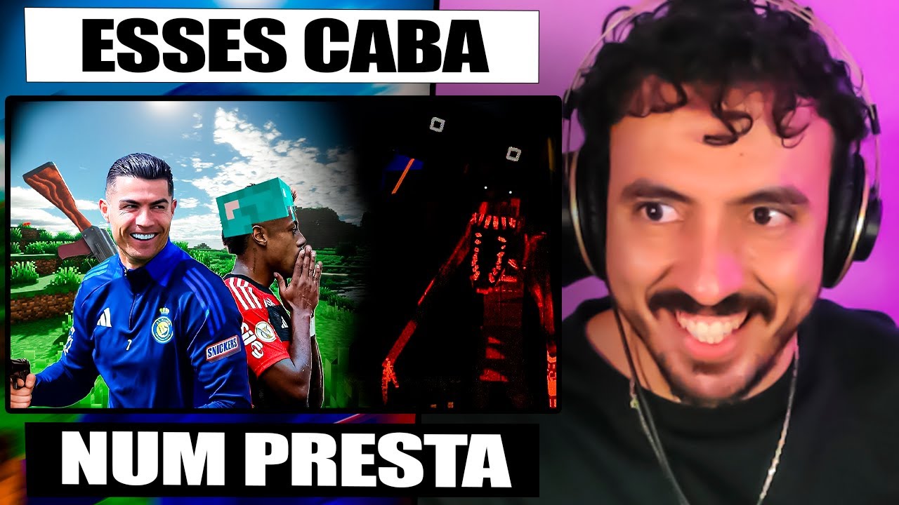 dois idiotas ARMADOS no minecraft com +73 mods de terror | Leozin React