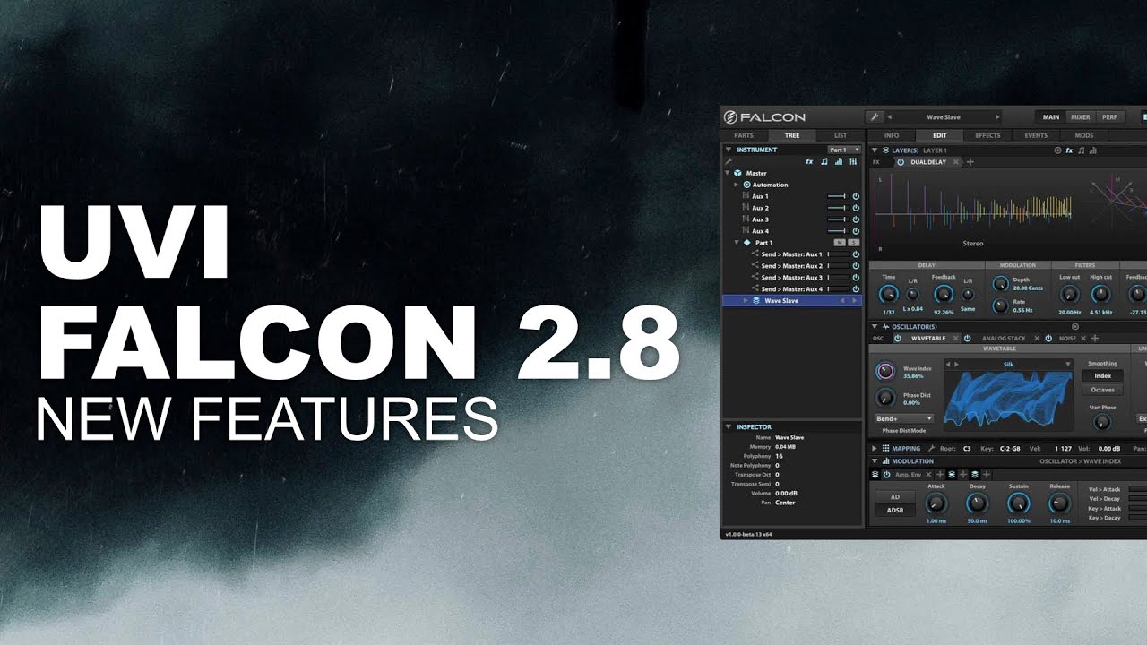 Новые функции и звуки Falcon 2.8