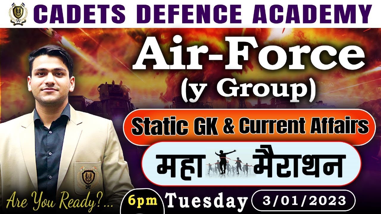 Airforce GK Classs | Static Gk & Current Affairs  | By Yash Rawat Sir | Airforce Exam 2023