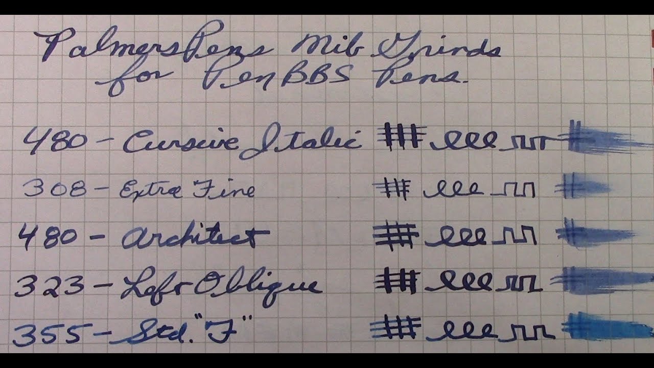 PenBBS 480-54 Smog with PalmersPens custom ground nib