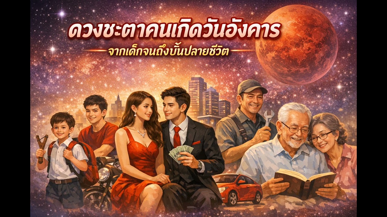 ดวงชะตาคนเกิดวันอังคารืจากเด็กจนถึงบั้นปลายชีวิต