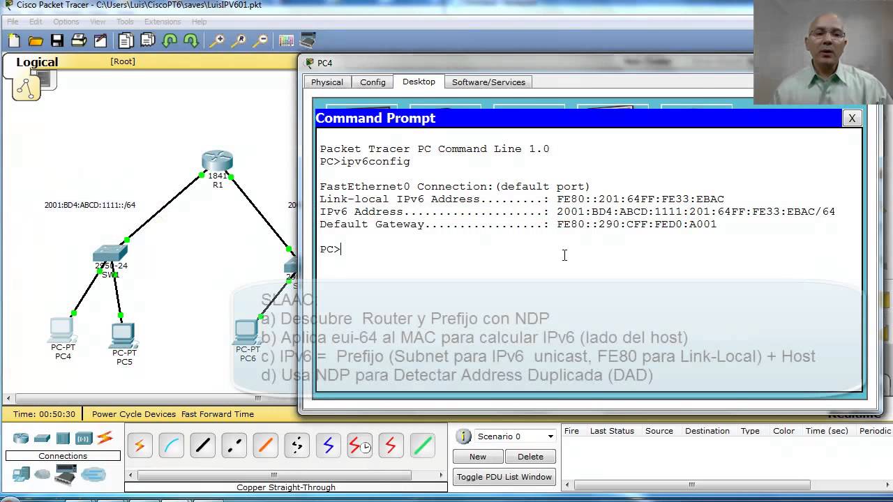 CS071 23.06 IPv6 - Autoconfiguración IPv6 en Packet Tracer