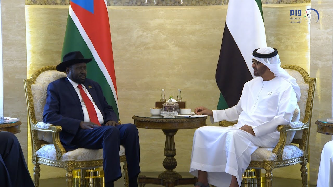 محمد بن زايد ورئيس جنوب السودان يبحثان علاقات البلدين