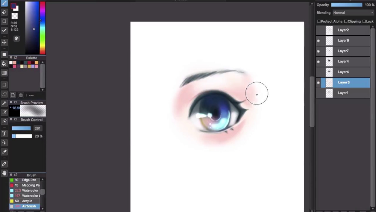 [How I Draw] How to Color Sparkling Manga/Anime Eye