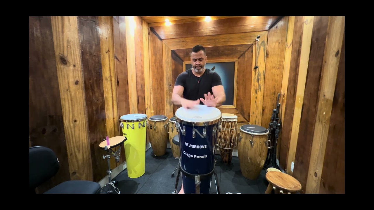 Rudimentos com frases alternadas no Timbal- Diego Panda