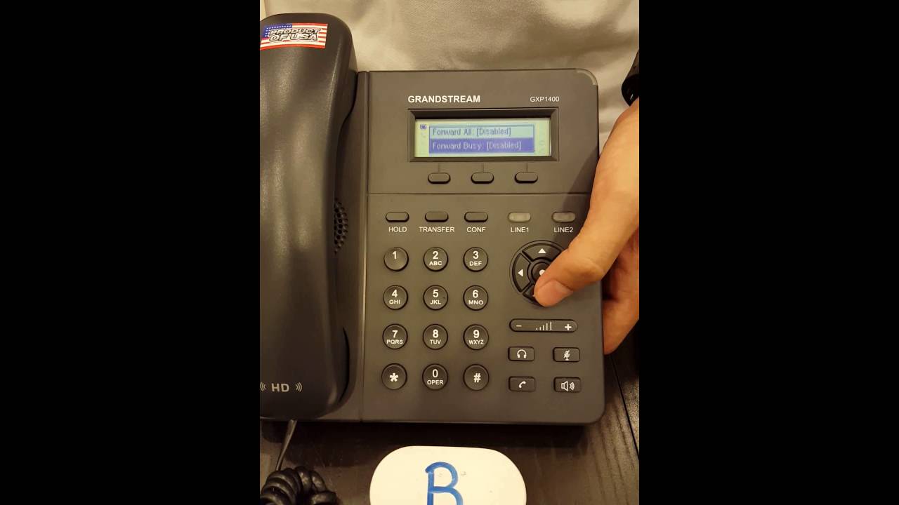 How to Grandstream GXP140X Enable Call Forward