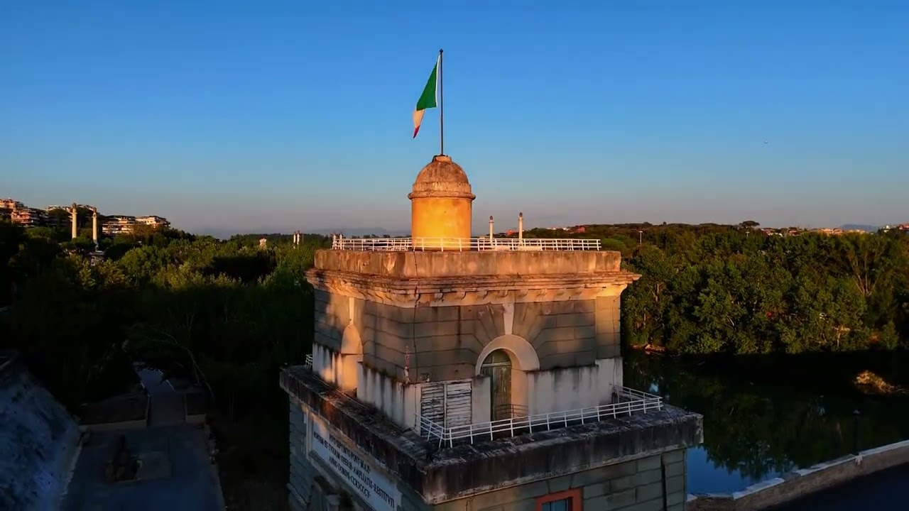 Sunset in Ponte Milvio, Rome