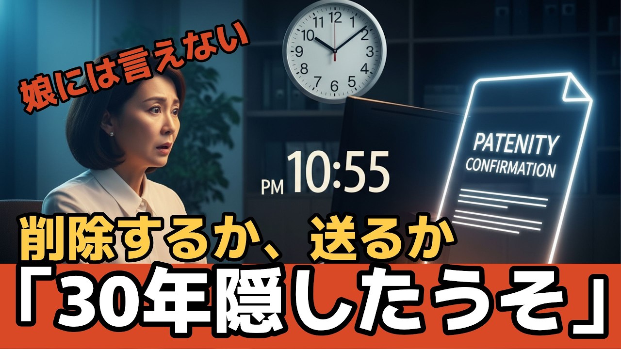 …今夜11時までこの通知で、娘の人生が崩れる