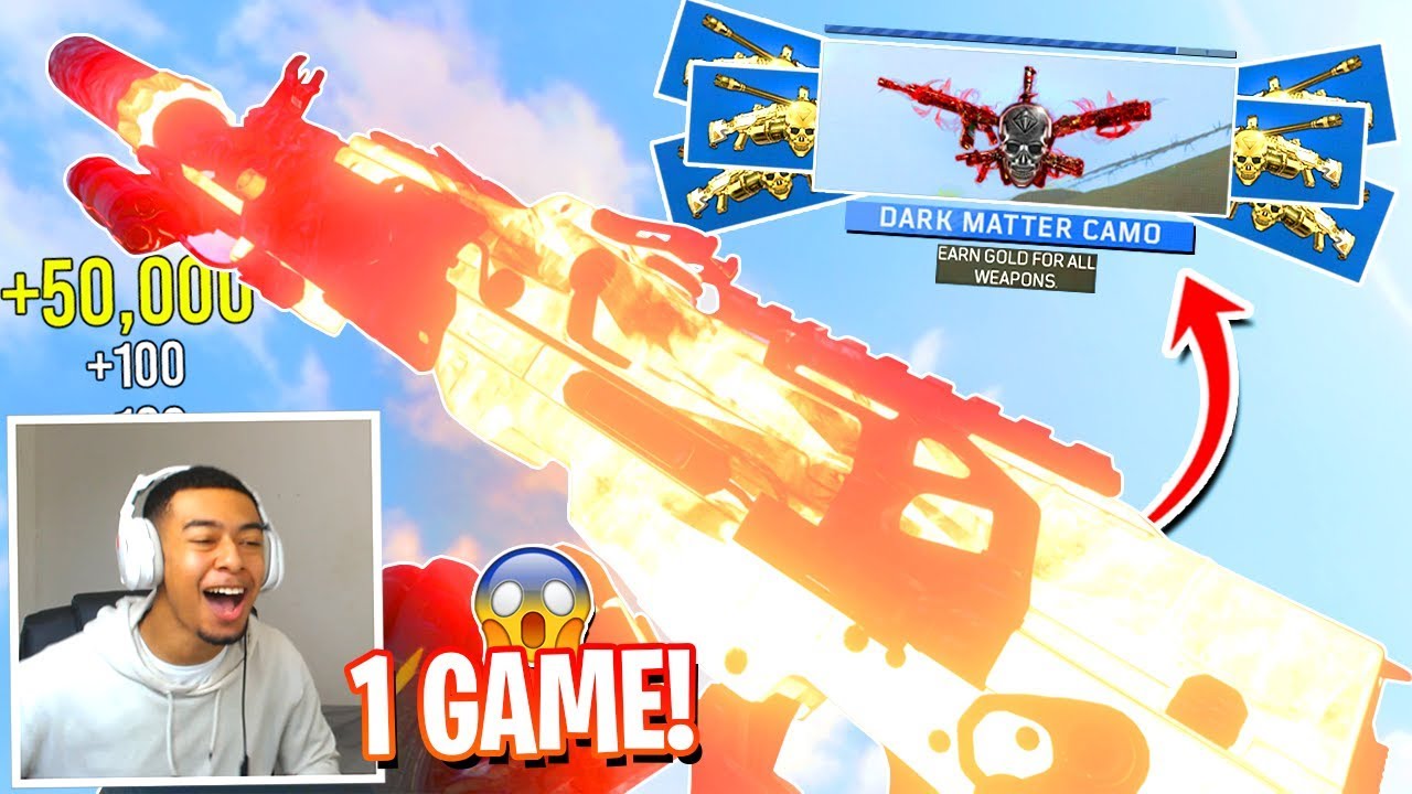 UNLOCKING DARK MATTER & ALL DIAMOND CAMOS in 1 GAME! - 20+ Diamond Camos in ONE GAME (Black Ops 4)