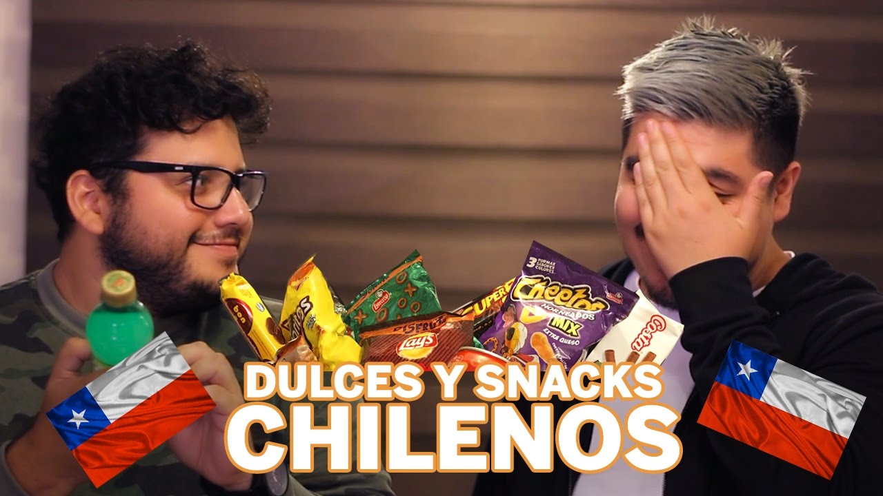 Probando dulces & snacks chilenos - Edu y El Chino