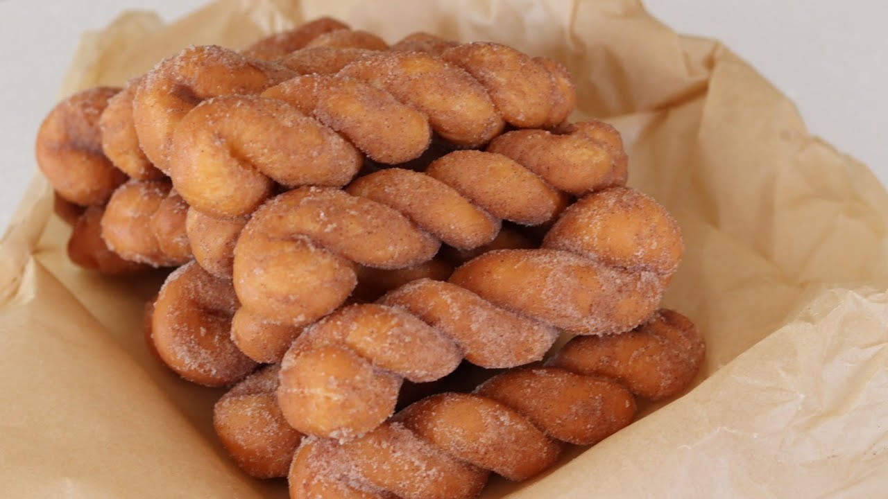 КОРЕЙСКИЙ СТРИТ ФУД🥨 ХРУСТЯЩИЕ ПОНЧИКИ с КОРИЦЕЙ🥨 KOREAN donuts recipe