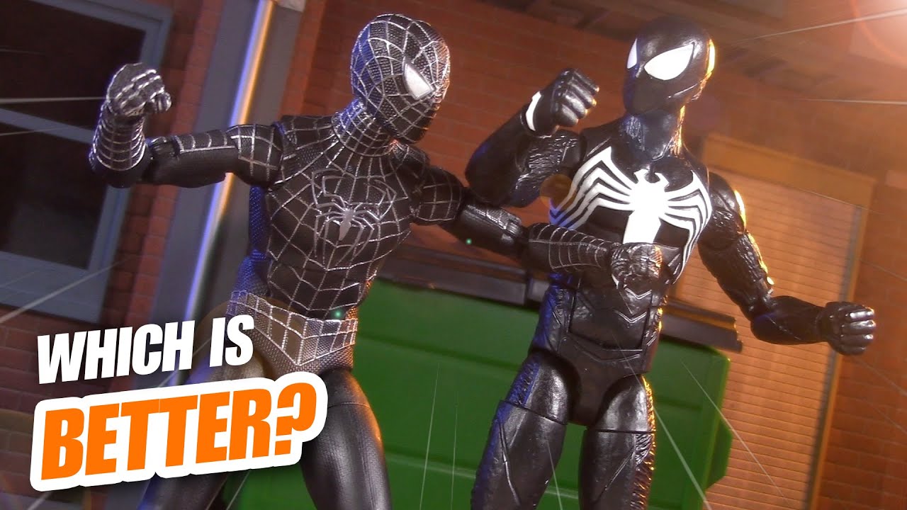 GamerVerse Black Suit Peter Parker vs Tobey Maguire! Hasbro Marvel Legends Spider-Man 3, PS5 Review