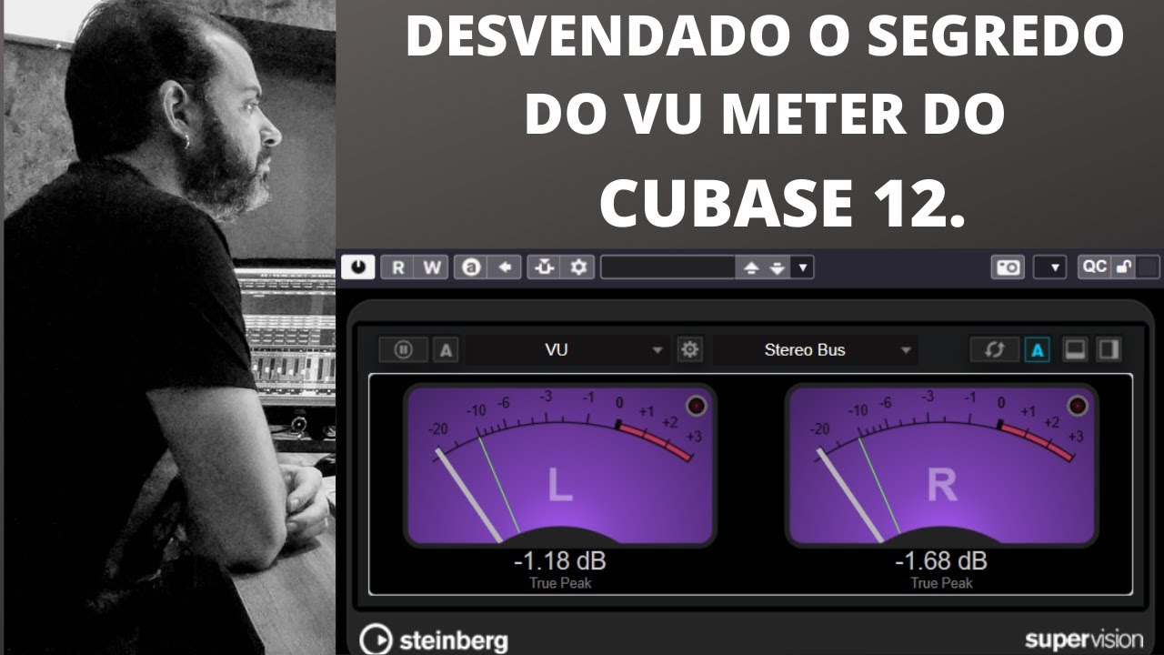 DESVENDADO O SEGREDO DO VU METER DO CUBASE 12.