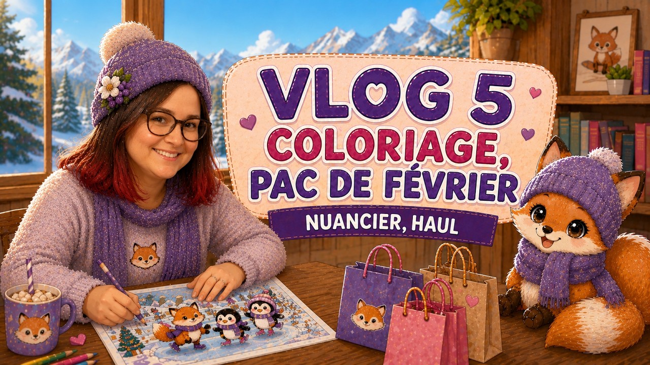 🦊VLOG 5 : Coloriage, PAC de février, nuancier, haul achats & blabla🦊