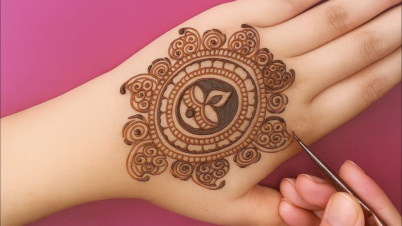 🪔🌸🌿 Diwali special mehndi design||Goltikki mehndi designs for back hand 