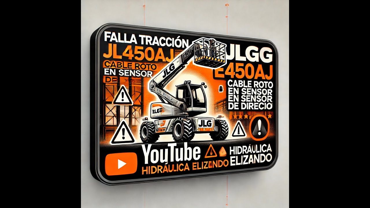 👉 “Falla de Tracción JLG E450AJ ⚠️ | Cable Roto en el Sensor de Dirección”