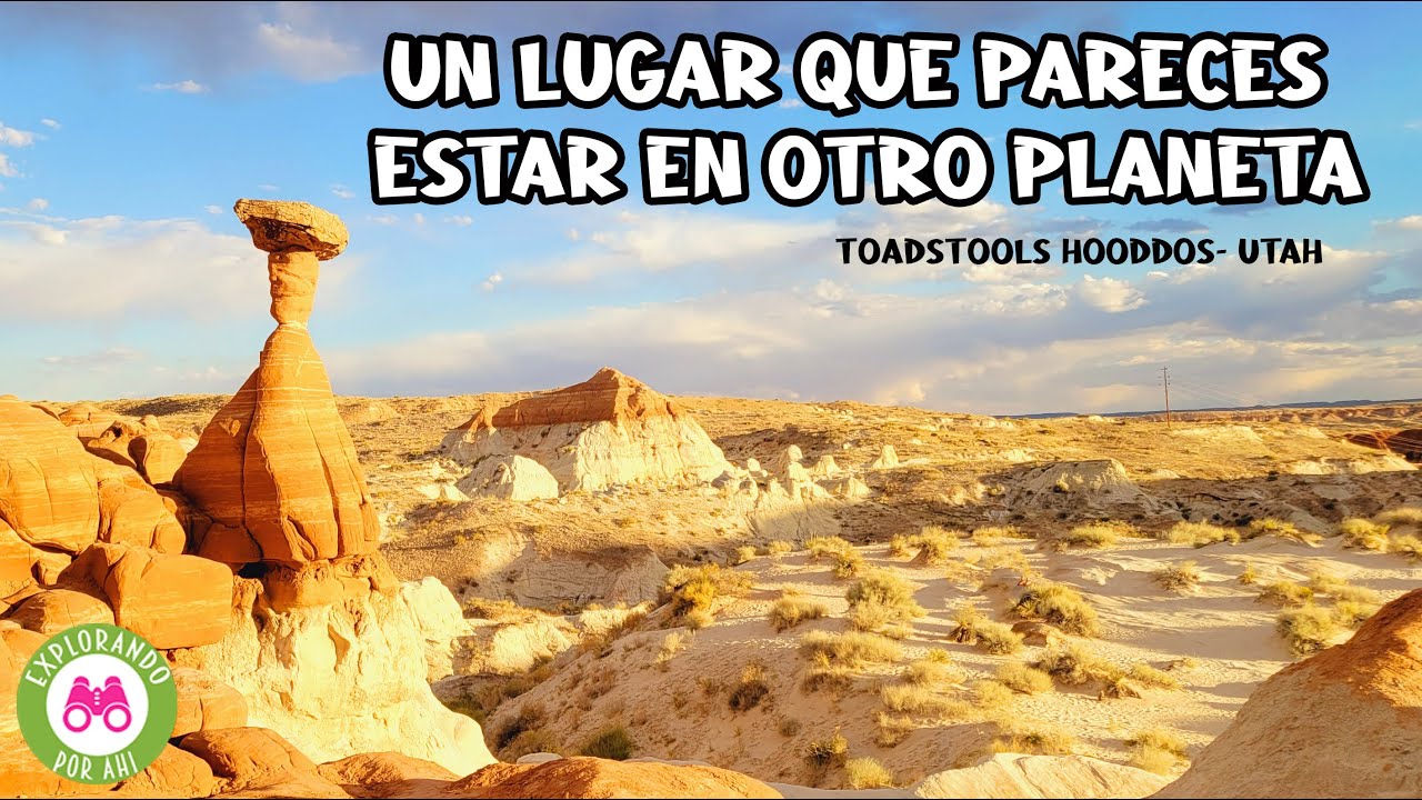 Te imaginas ver hongos🍄 gigantes en el Toadstool Hoodoos Trail